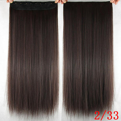 One-piece fake five-clip hair wig