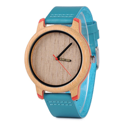 Wooden Watch Simple And Casual Quartz Movement