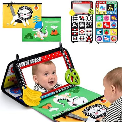 Tummy Time Mirror Toy with Teethers