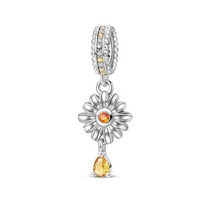 Sunflower-shaped Copper Bead Pendant Bracelet Accessory