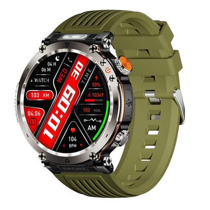 Cross-border Bestseller HT30 Outdoor Sports Waterproof Bluetooth Call Message Alerts LED Light Illumination Smartwatch