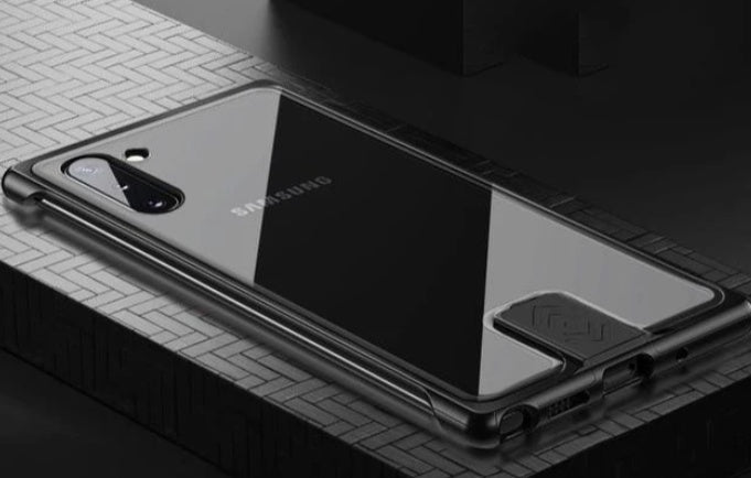 Transparent glass mobile phone case
