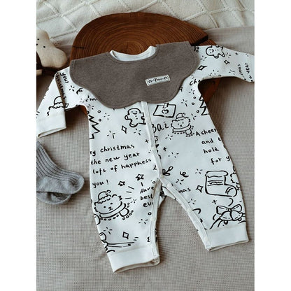 Spring And Autumn Pure Cotton Baby Onesie