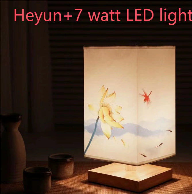 New Chinese Retro Style Bedside Night Light Warm