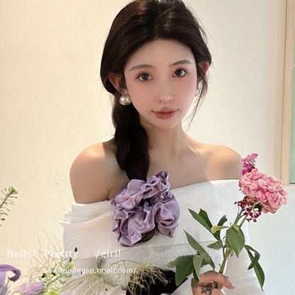 Korean Ballet Style Pleated Oversized Pillow Hair Ring