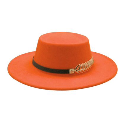 Retro AutumnWinter Wide-Brimmed Wool Jazz Hat