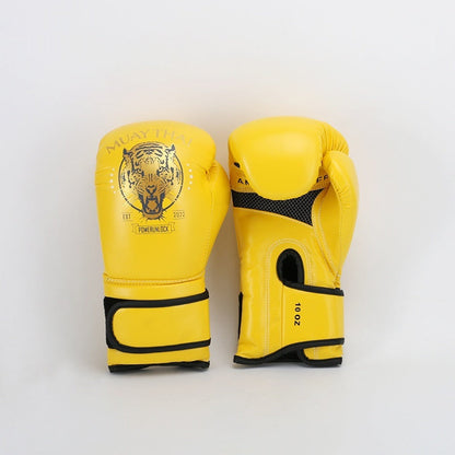 Boys Muay Thai Boxing Training With A Punching Bag And Gloves