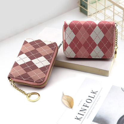 Diamond Zipper Coin Purse Large Capacity