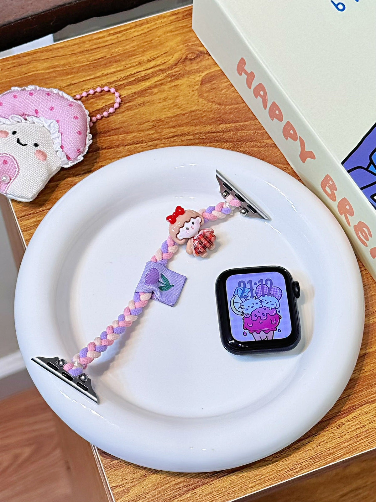 Creative Knitted Cartoon Hair Tie Watch Strap