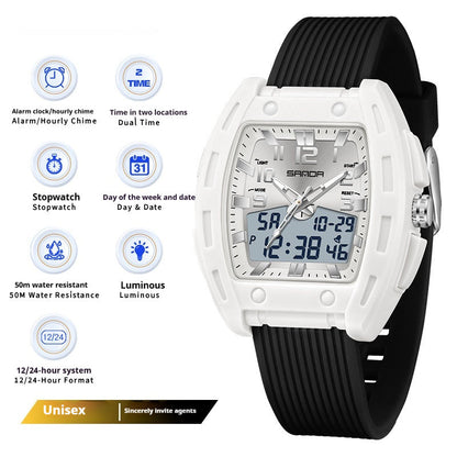 A Sporty Stylish And Energetic Unisex Bucket-style Wristwatch