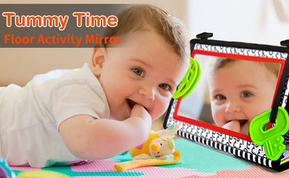Tummy Time Mirror Toy with Teethers