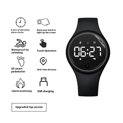 Electronic Watch Male Junior High School Student Female Silent Vibration Alarm Clock