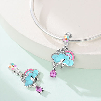 Sunny-Rainy Weather Sun-Moon-Stars Bracelet Beaded Pendant Accessories