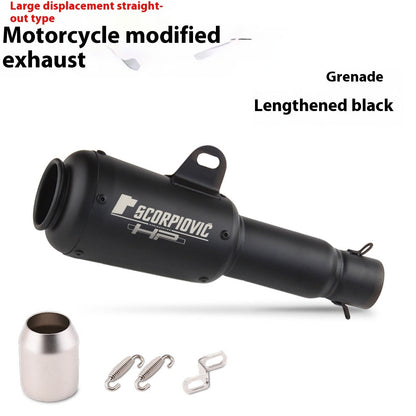 Motorcycle Modification Flower Cover Barrel Exhaust Pipe Universal