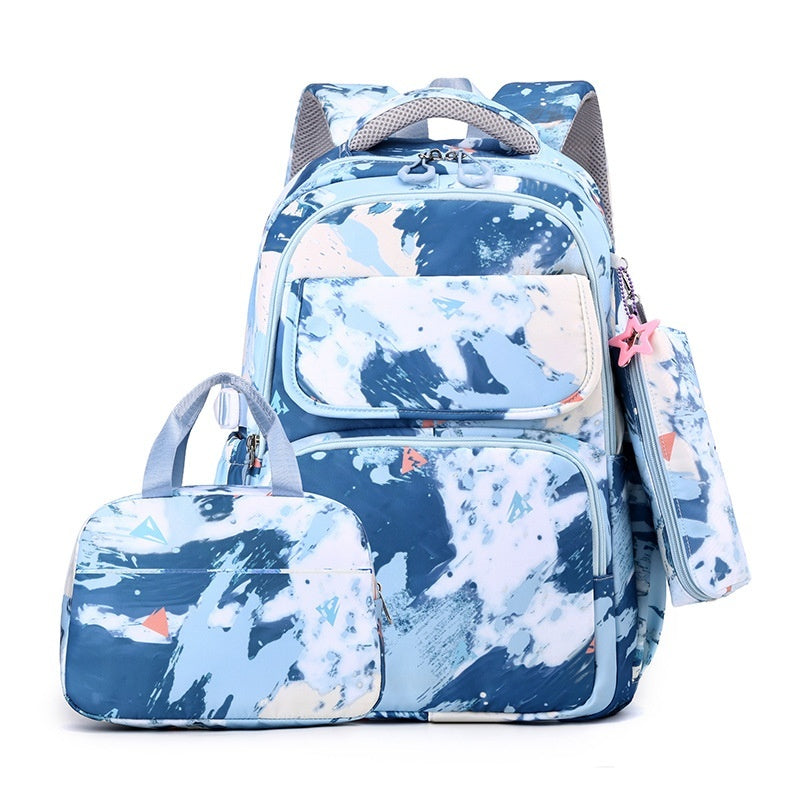 Elementary School Backpack Weight-Reducing Back-Supporting And High-Capacity