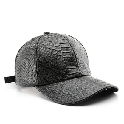 Monochromatic Light Board PU Leather Adjustable Trend Casual Baseball Cap Suitable For Outdoor Sports And Travel
