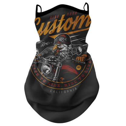 Motorcycle Riding Sun-protection Face Mask Ear-loop Headscarf