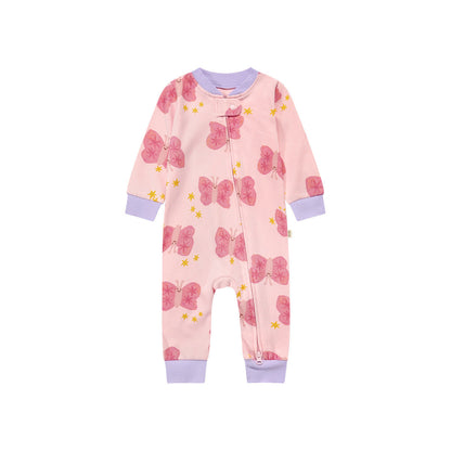Zippered Cotton Baby Romper Outdoor Crawling Clothes