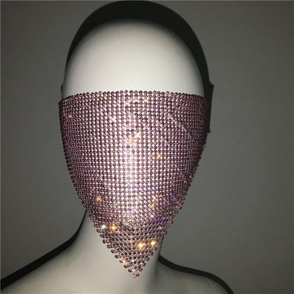 Personality Trend Accessories Rhinestone Mask