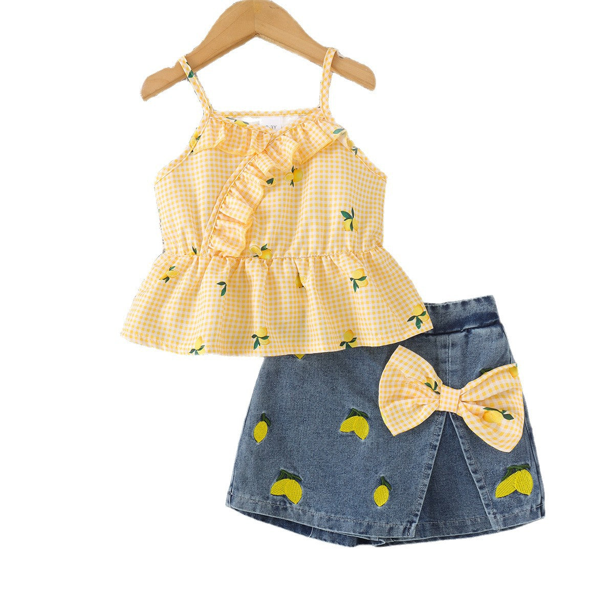 Sleeveless Multicolor Camisole Blue Shorts