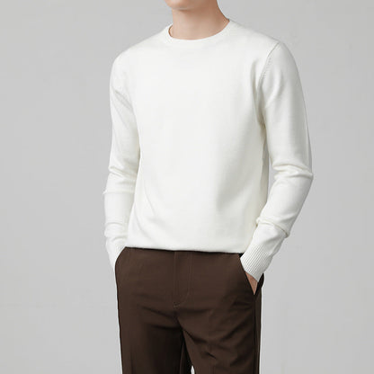 Thickened Knitted Crew-neck Sweater