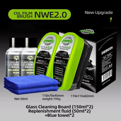 Green Car Glass Wiper Strong Oil-removing Film Crystal Plating Coating Water Drive