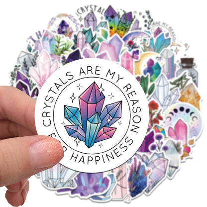 50 New Dreamy Crystal Graffiti Stickers