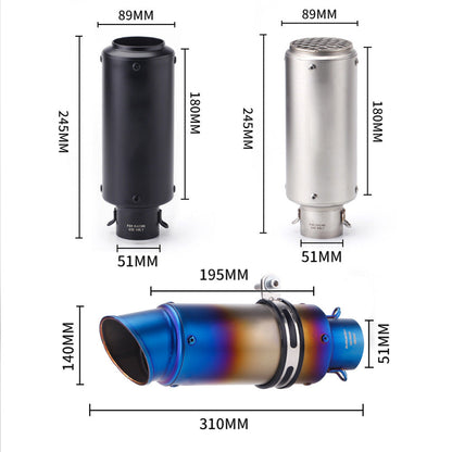 Stainless Steel Modification Accessory SC Stern Block Exhaust Suit