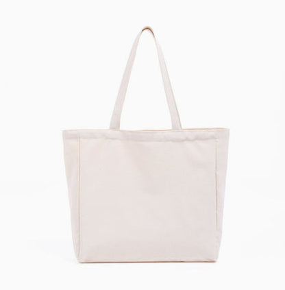 Fashionable Eco-friendly Colorful All-cotton Tote Canvas Bag