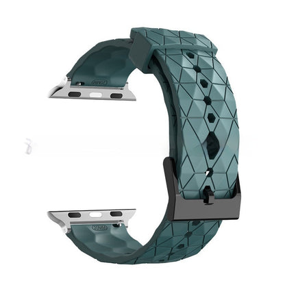 Football-patterned Watch S9 Strap S10 Silicone Replacement Wristband