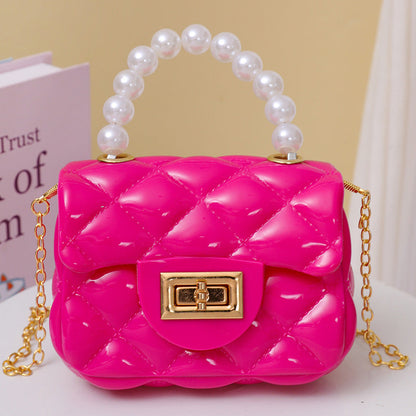 Handheld Candy Bag Solid Color Single Shoulder Strap