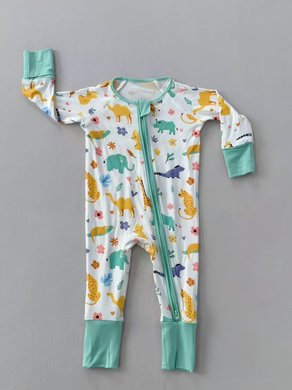 Bamboo Fiber Onesie European And American Style For Infants And Toddlers