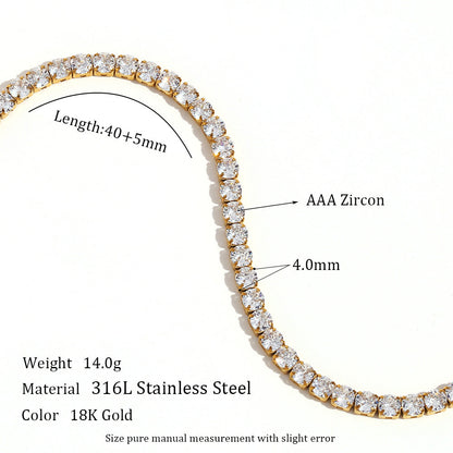 Stainless Steel Fashion Simple Bracelet Necklace Ornament