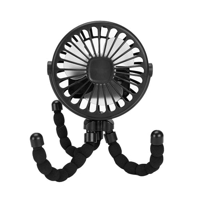 Multi Functional Children's Stroller Mini Fan Portable USB Charging Small Fan Octopus