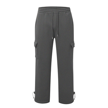 Ankle-Tightening Loose Sweatpants With Multiple Pockets And Drawstrings