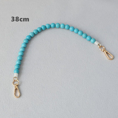 Vintage Turquoise Bag Chain Resin Chain