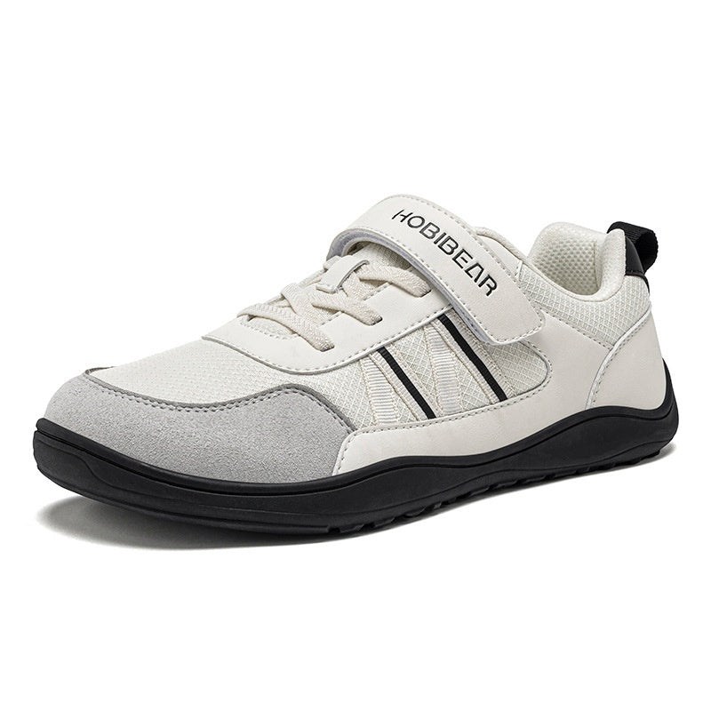 Kids Wide-toe Athletic Shoes Mesh Breathable With Velcro Straps