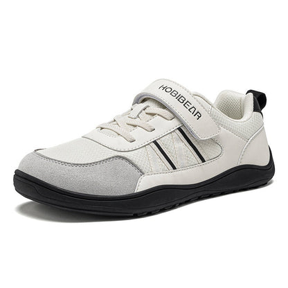 Kids Wide-toe Athletic Shoes Mesh Breathable With Velcro Straps