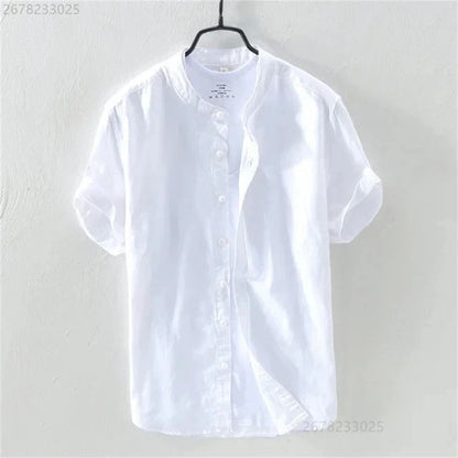 Breathable Comfortable Resort-style Ombre Short-sleeve Shirt