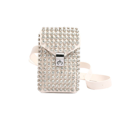 Single-shoulder Bag Instagram-style Rhinestone Design