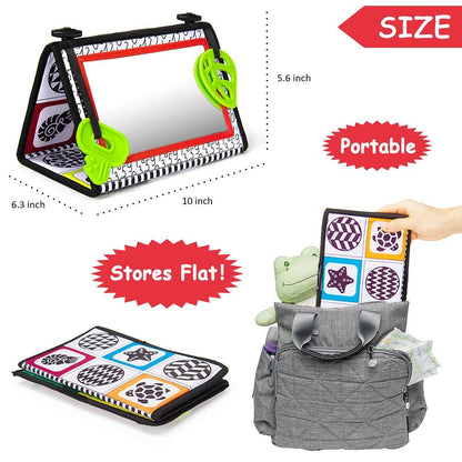 Tummy Time Mirror Toy with Teethers