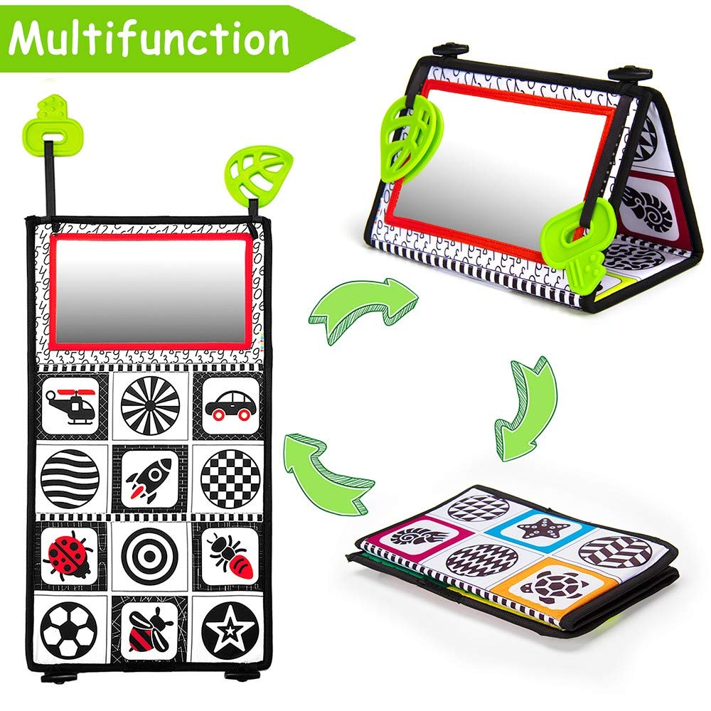 Tummy Time Mirror Toy with Teethers