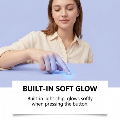DOWMOO Glowing Button Squeeze Keychain - Glowing, Press And Flashing, Stress-Relief Pendant - Little Duck Keychain