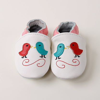 Childrens And Babies Genuine Leather First-walking Shoes