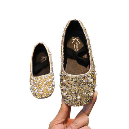 Fashionable Square-toe Bow-knot Girls Shoes