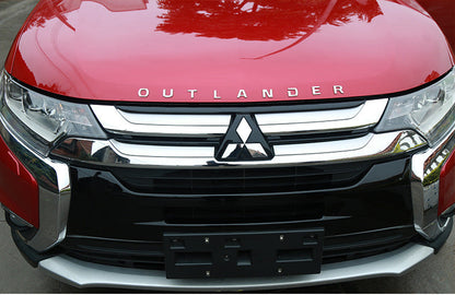 Front letter car sticker label