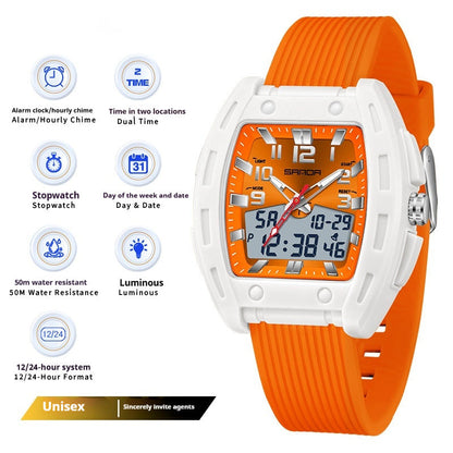 A Sporty Stylish And Energetic Unisex Bucket-style Wristwatch