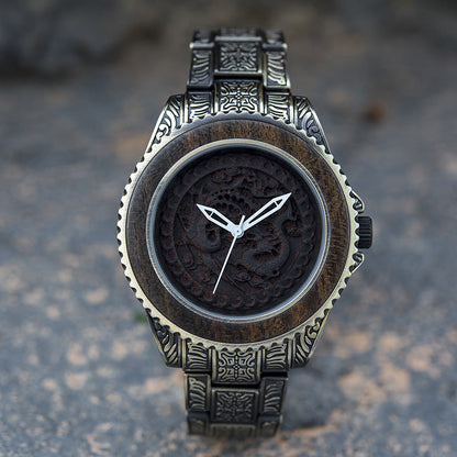Wooden Watch Quartz Decoration
