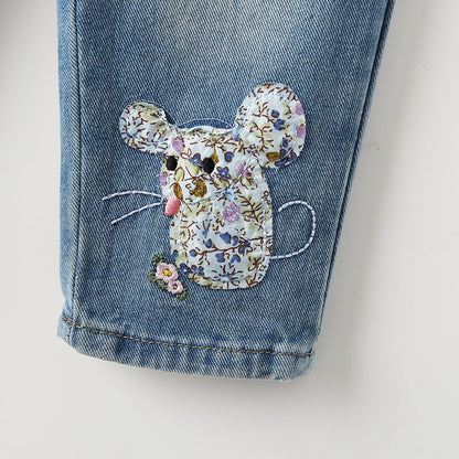 New FallWinter Denim Jeans For Girls