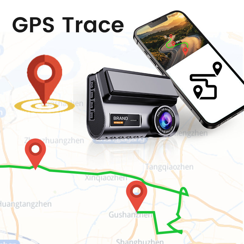 3-inch 4K 2K Front-and-rear Dual-camera HD Dash Cam